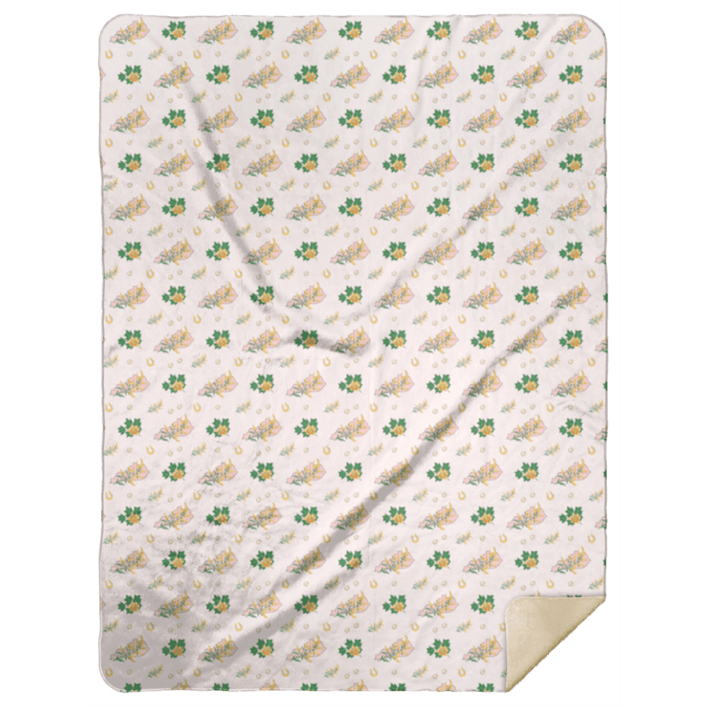 Floral plush 2025 throw blanket